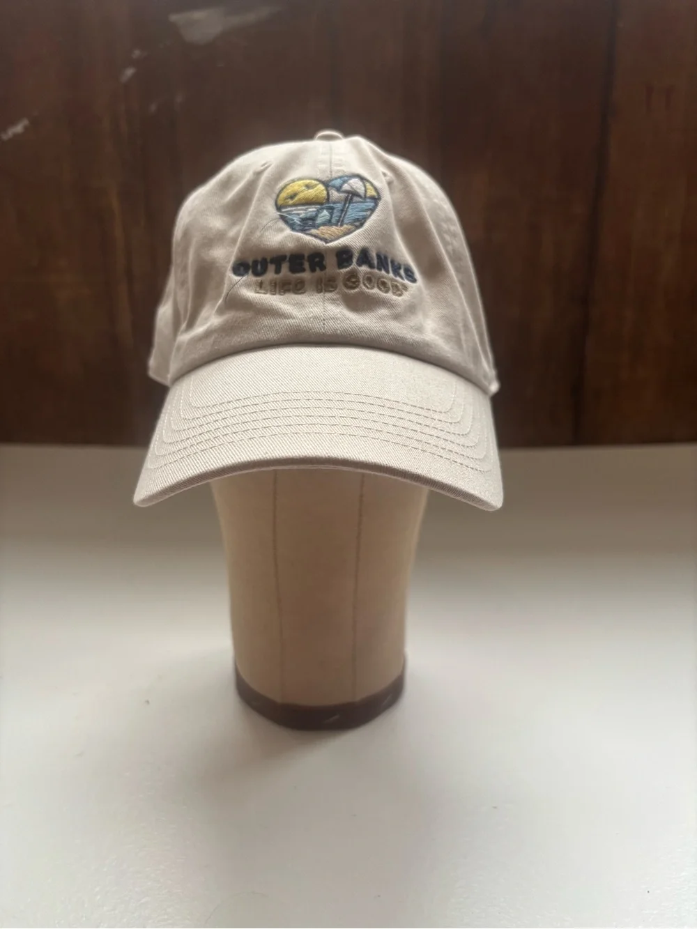 Life Is Good Beige Cap 